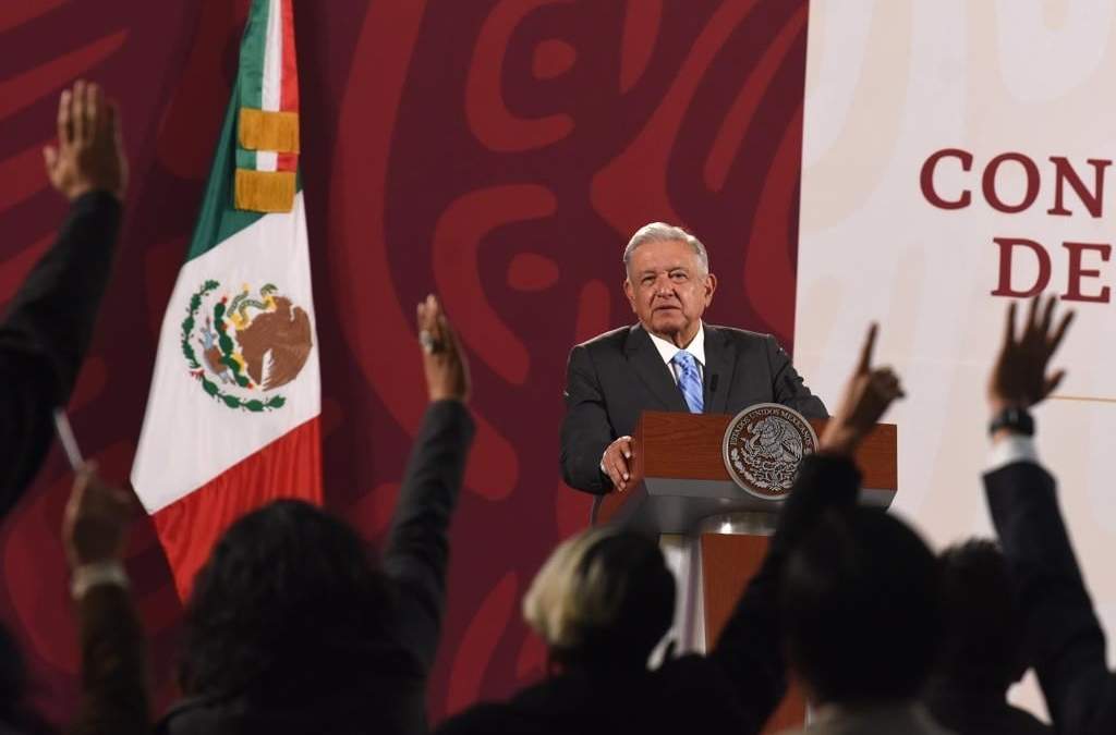 El presidente en su conferencia matutina del 14 de octubre de 2022