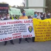 AMLO pide a partidos no movilizar gente a sus actos; lo reciben con manifestaciones en Reynosa (Video)