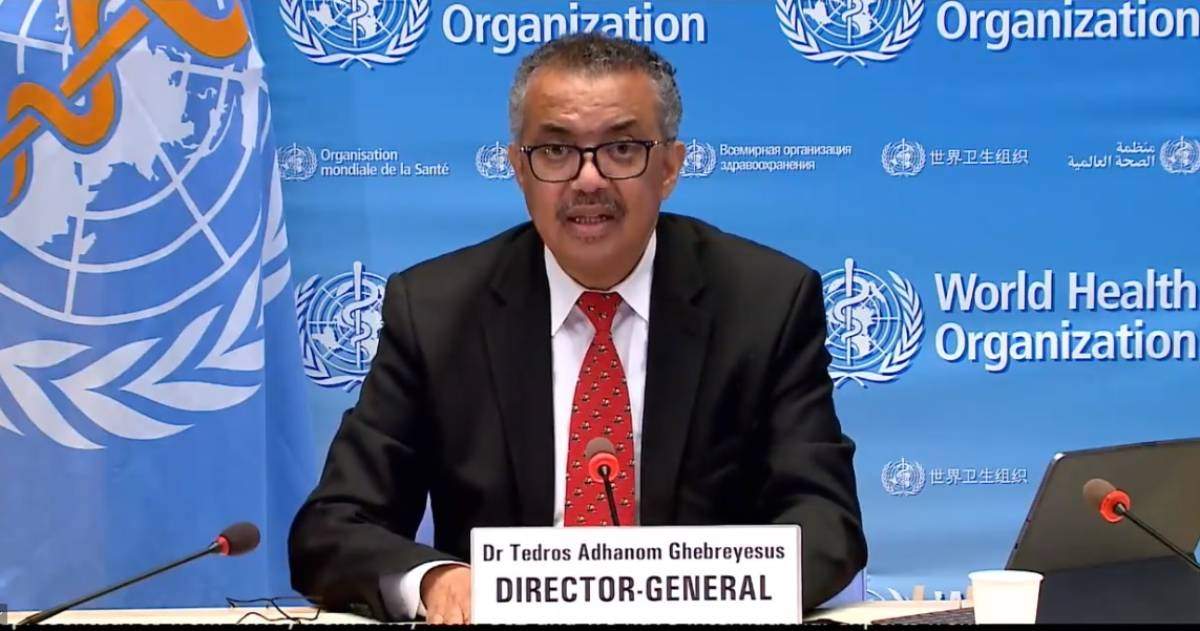 El director general de la Organización Mundial de la Salud (OMS), Tedros Adhanom Ghebreyesus