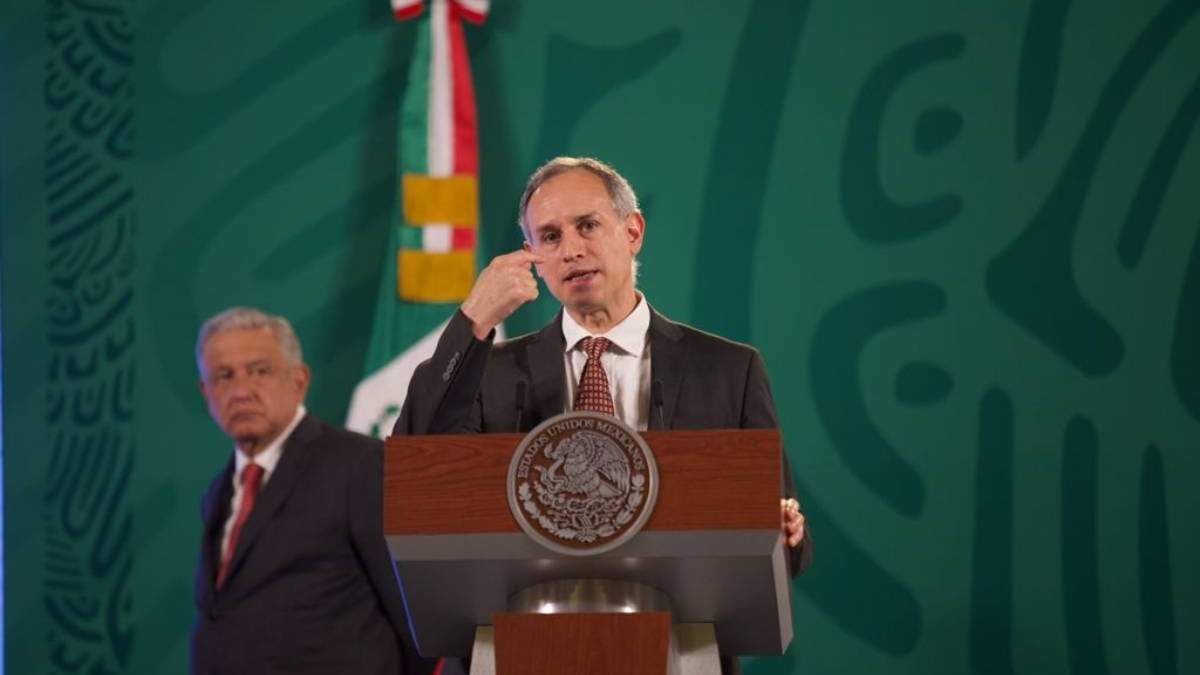 El subsecretario Hugo López-Gatell en la conferencia del presidente Andrés Manuel López Obrador