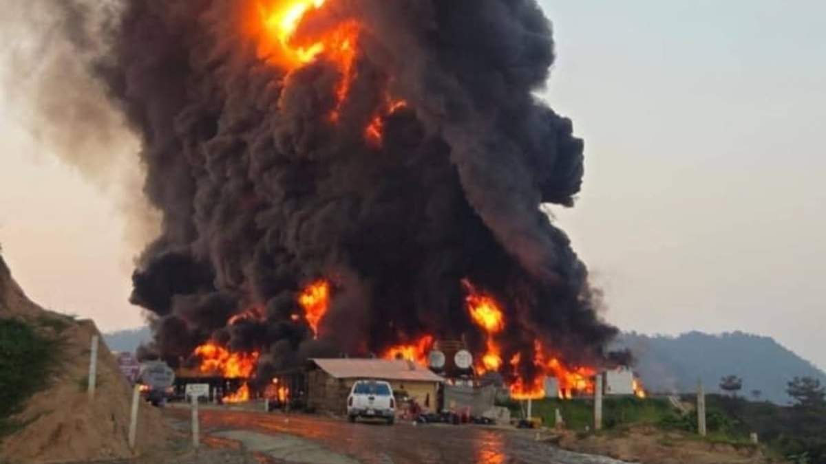 El incendio en el pozo de exploración de Pemex