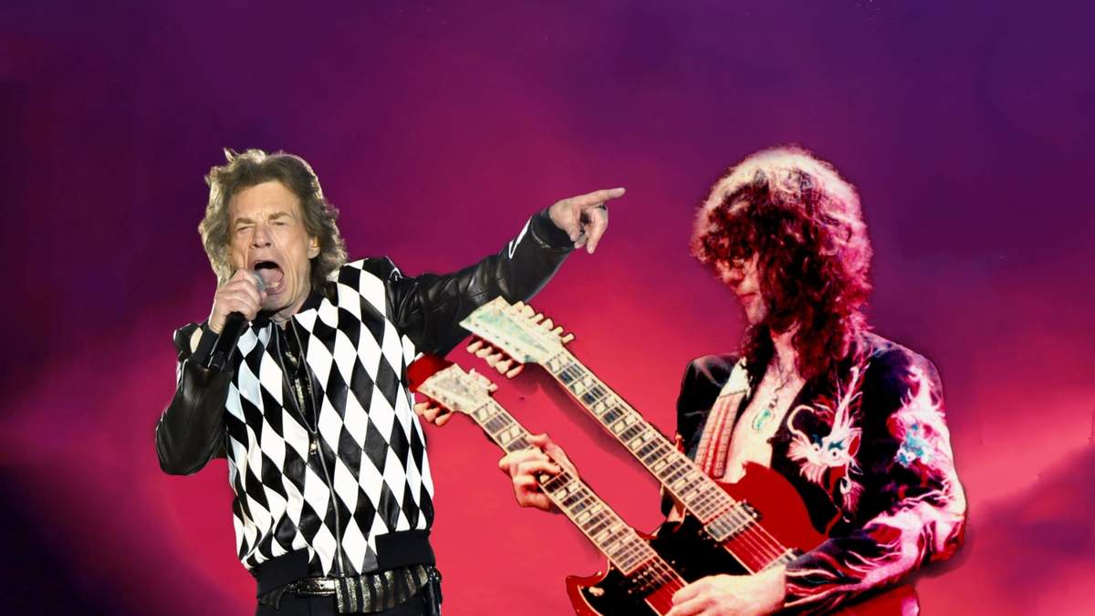 The Rolling Stones y Jimmy Page. Fuente: (Minuto Neuquén)