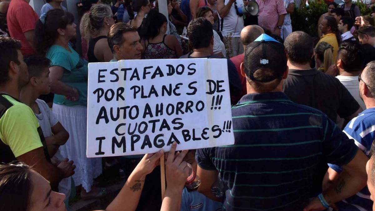 Hay grupos de damnificados por los planes de ahorro en Río Negro y Neuquén. Fuente: (Facebook)