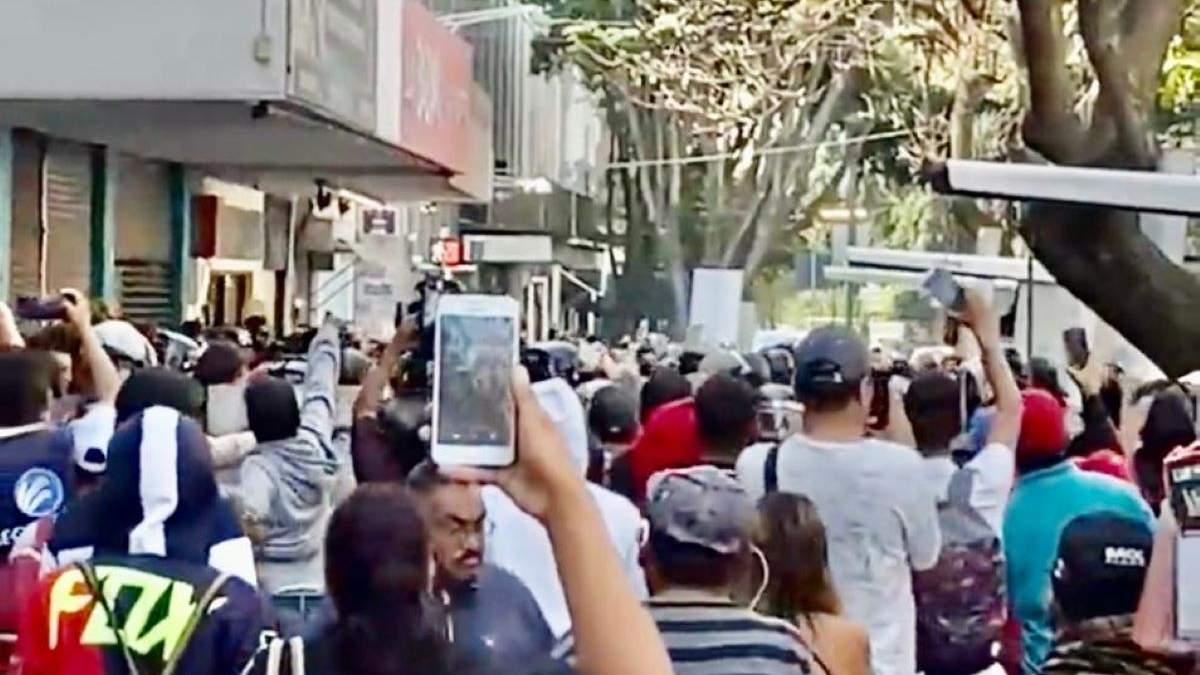 La manifestación en la capital de Jalisco