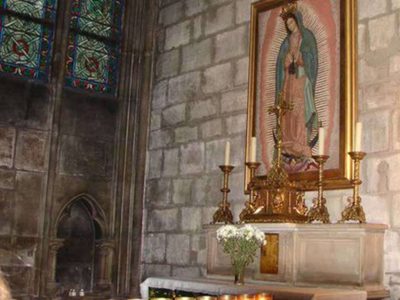 A salvo la capilla de la Virgen de Guadalupe en Notre Dame