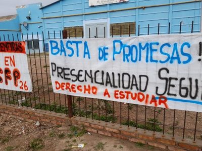 Estudiantes del CFP 26 de Cutral Co reclamaron falta de talleres para las prácticas
