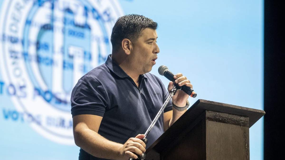 El flamante integrante de del nuevo triunvirato de la CGT, Cristian Jerónimo