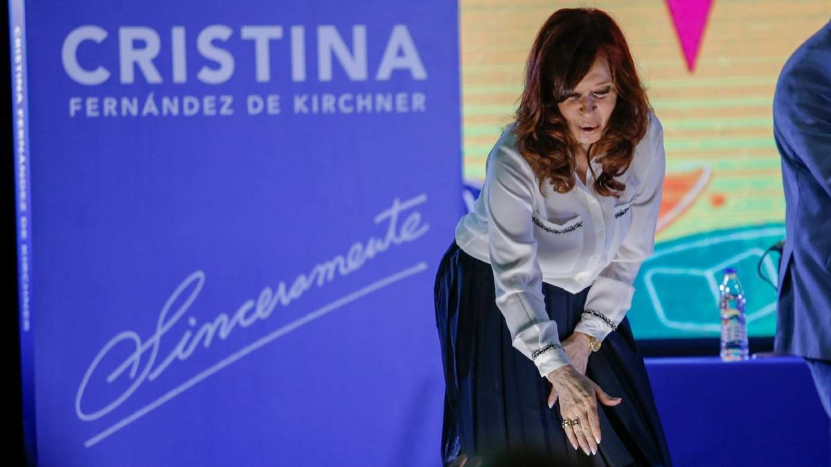 Cristina Kirchner en la presentación de su libro Sinceramente. Foto: (Twitter)