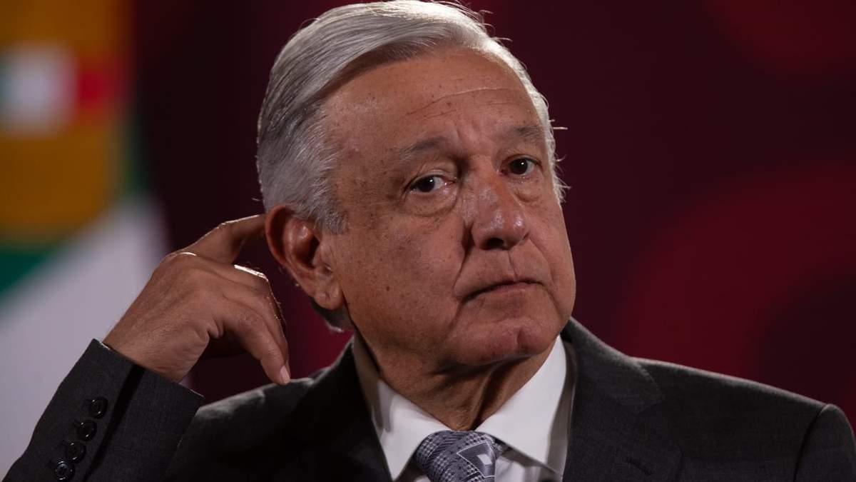 El mandatario durante la conferencia matutina de este lunes