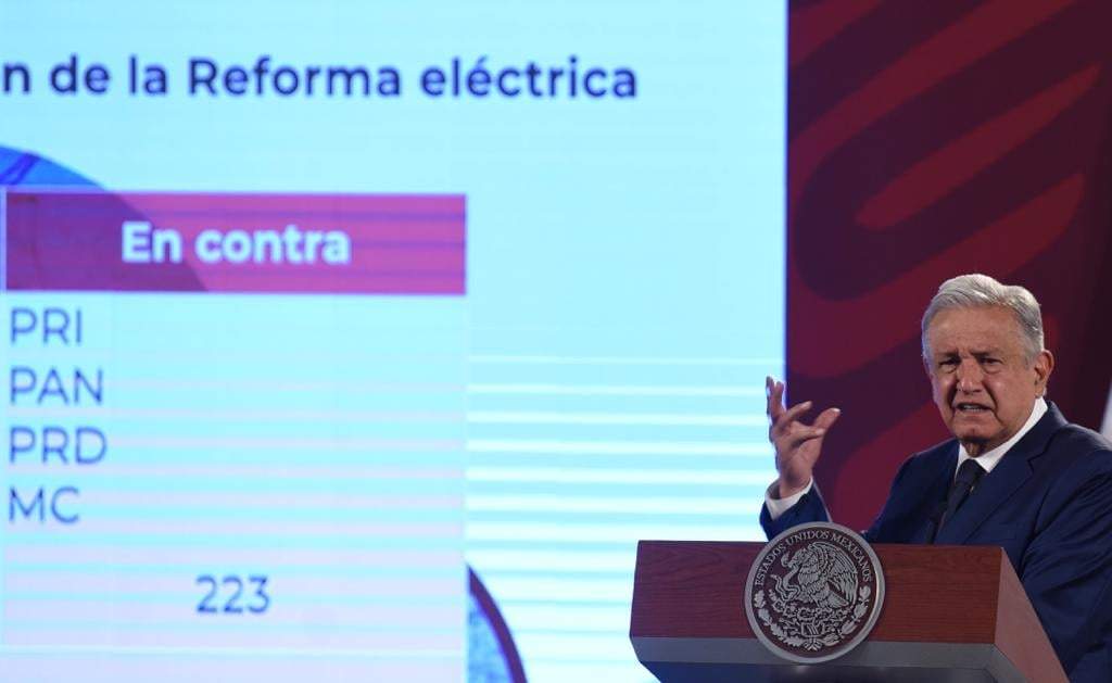 El presidente López Obrador
