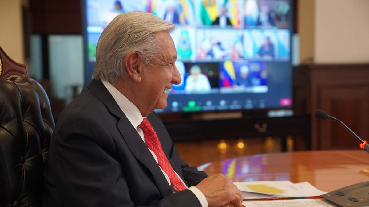 El presidente en la reunión de la Alianza de Países de América Latina y el Caribe contra la Inflación, el 5 de abril de 2023