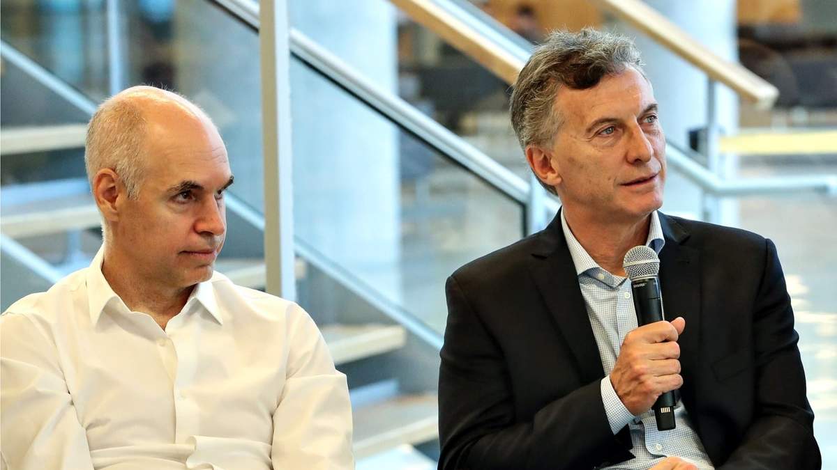 Horacio Rodríguez Larreta junto a Mauricio Macri. Fuente: (Twitter)