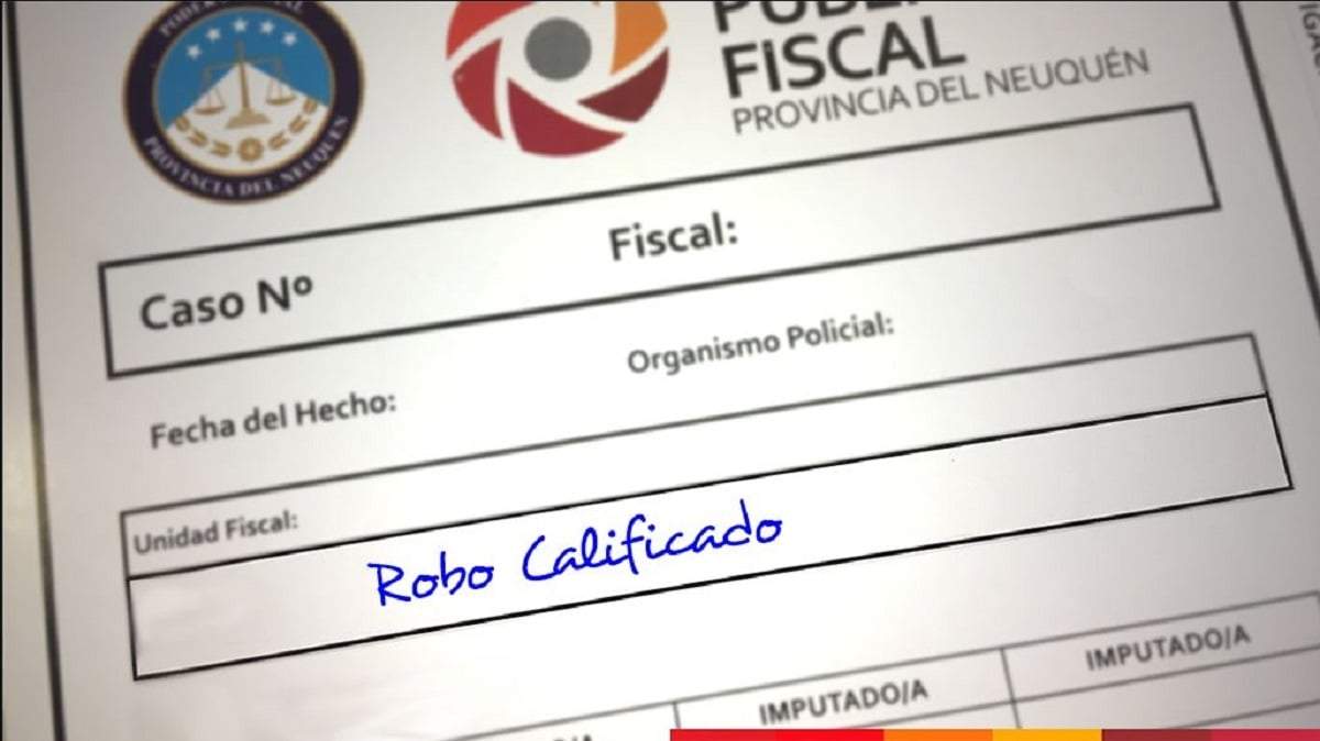 El sospechoso está acusado por el delito de robo calificado. Fuente: (MPF)
