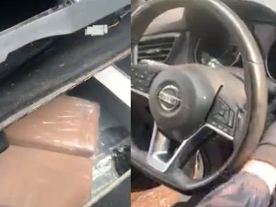 Descubren camioneta con compartimiento secreto para ocultar cocaína en la CDMX (Video)