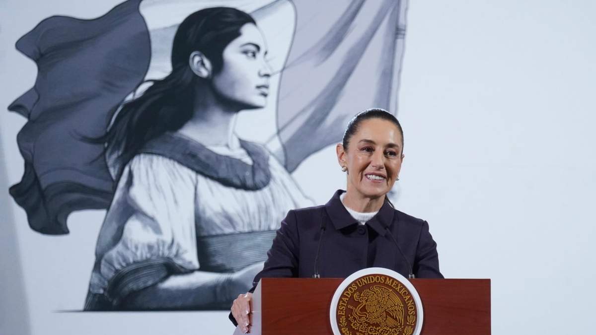 La presidenta Sheinbaum en la conferencia mañanera