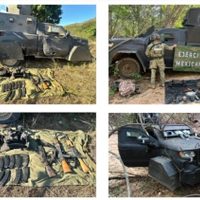 Choque armado en sierra sinaloense: cuatro civiles detenidos y dos vehículos “monstruo” asegurados