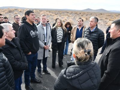 Rucci ponderó trabajos de Vialidad Provincial para mejorar la ruta del petróleo