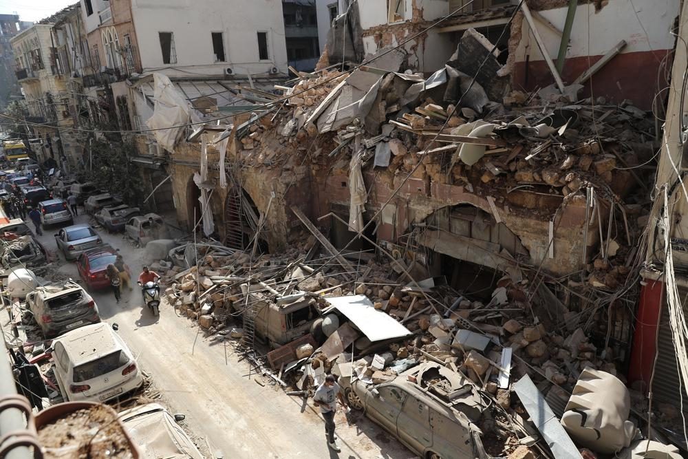 explosión en el puerto de Beirut