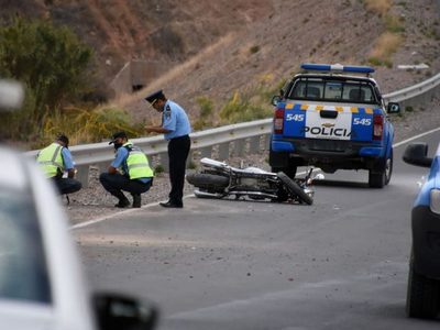 Grave accidente en Ruta 7, un motociclista resultó herido
