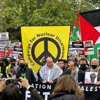 Miles marchan en Londres y exigen cese del fuego permanente en Gaza