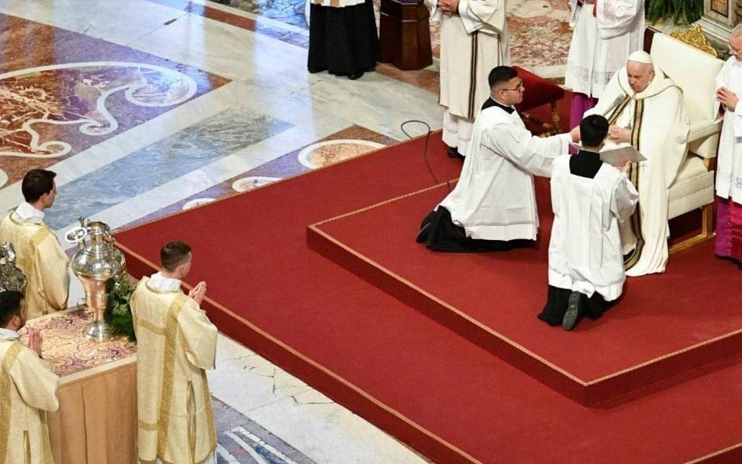 El Papa en la misa del "Jueves Santo"