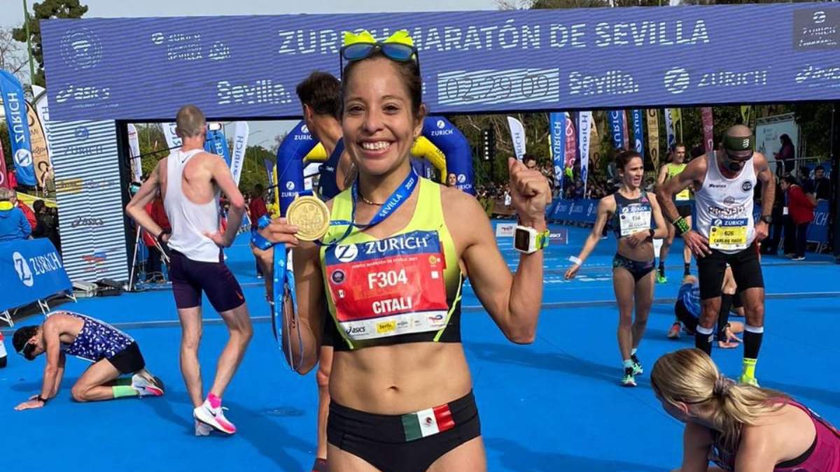 La maratonista mexicana Citlali Moscote
