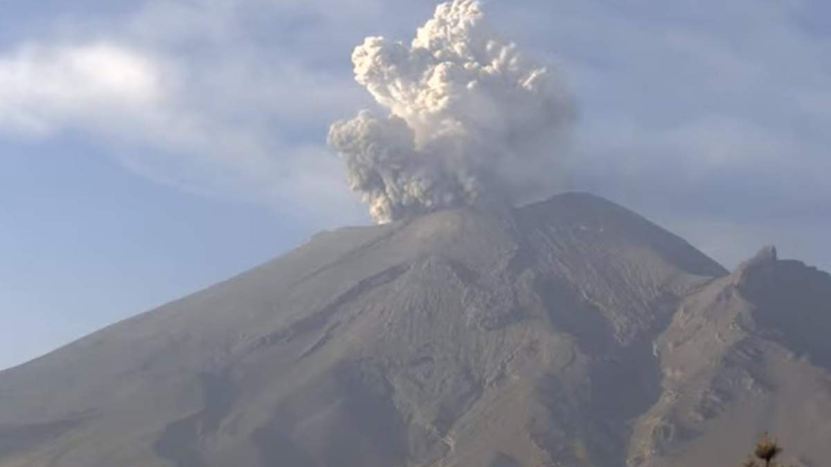 Actividad del volcán Popocatépetl