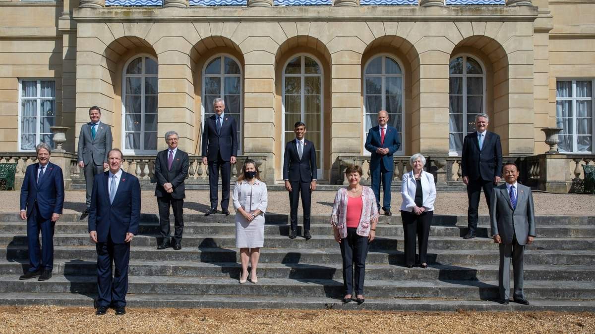 Los ministros de Finanzas de los países integrantes del G7