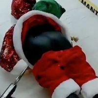 Detectan en Culiacán un Santa Claus retacado de droga y muestran el video