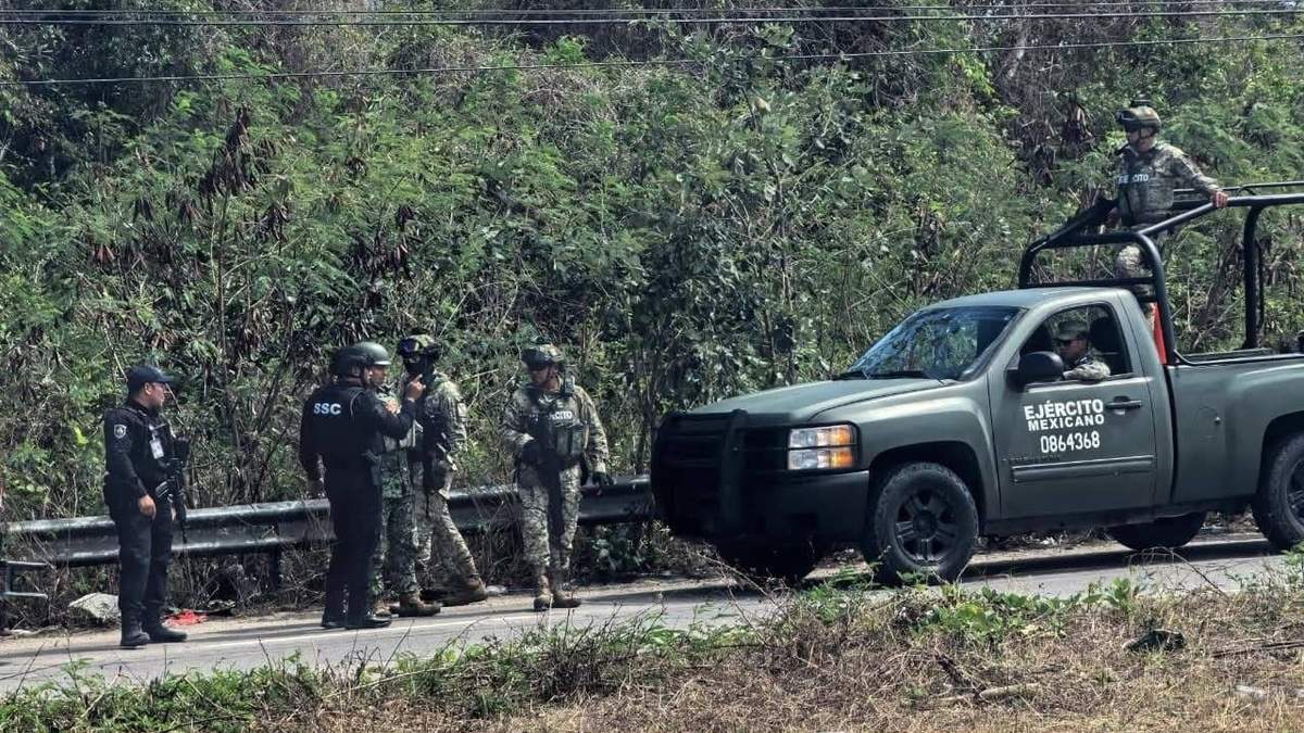 Operativo del Ejército en Playa del Carmen tras el ataque a balazos contra una patrulla