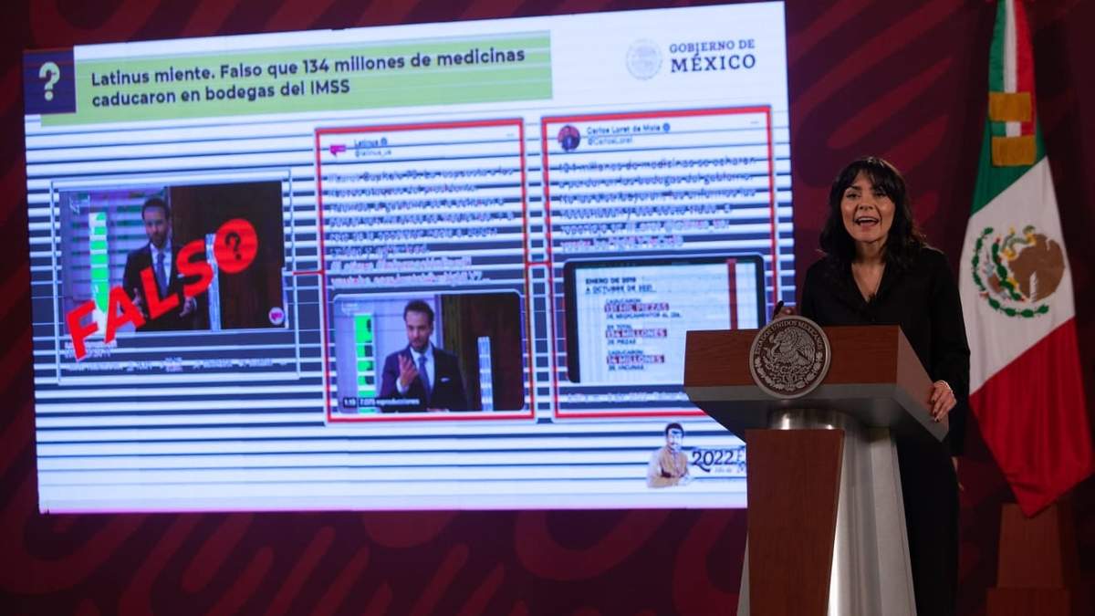 Ana Elizabeth García Vilchis en la conferencia mañanera