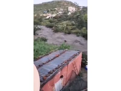 Por lluvias, revienta presa San Aparicio y causa inundaciones en comunidades de Zacatecas