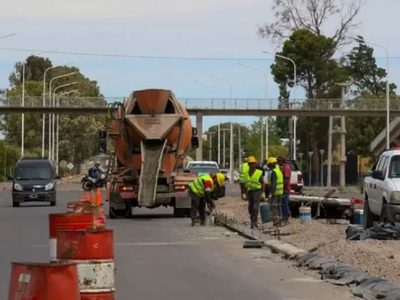 Retomaron las obras en la ruta 7 que estaban paralizadas desde hace un año