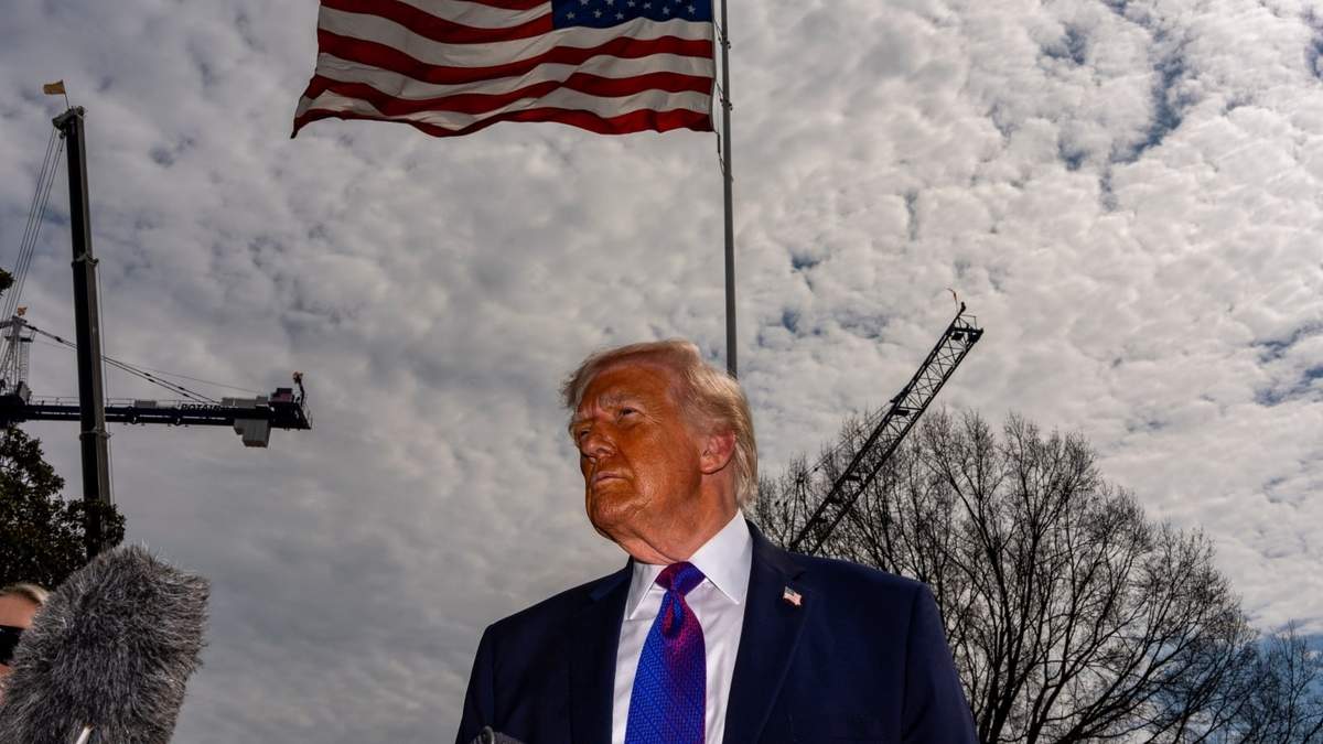 Donald Trump en el Jardín Sur de la Casa Blanca