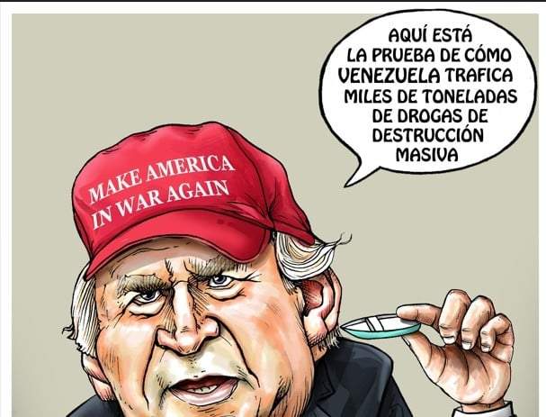 Vista previa de "Las pruebas de Donald Bush", cartón de José Antonio Rodríguez