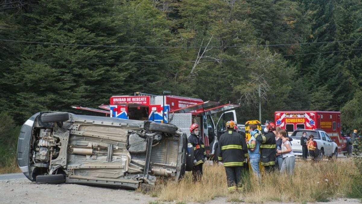Accidente sobre la ruta 40. Fuente: (Twitter)
