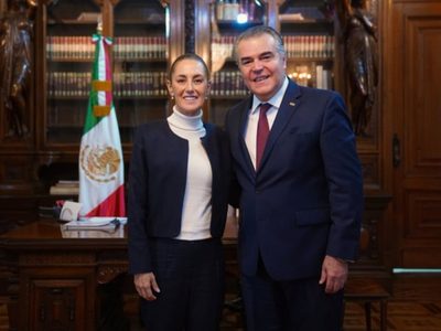 Sheinbaum recibió al presidente del CCE y hablan sobre el precio de la canasta básica
