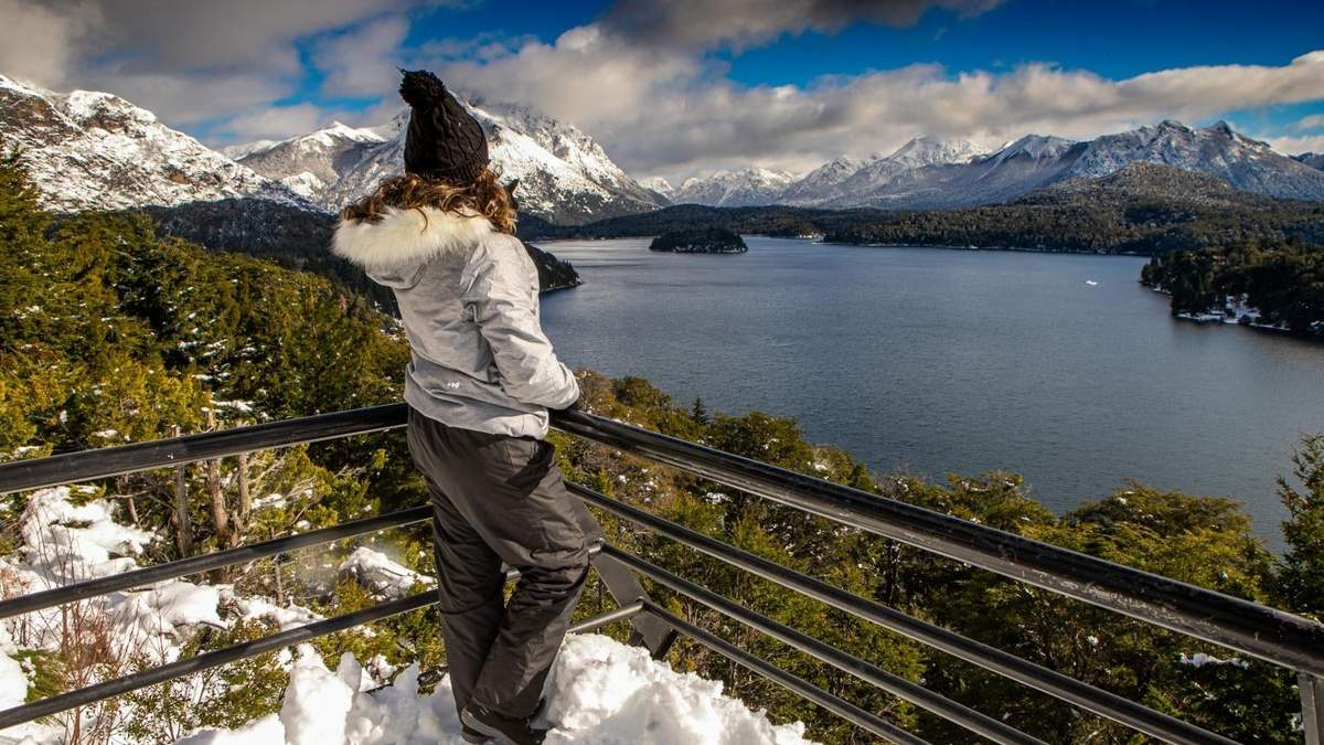 Mirador en San Carlos de Bariloche. Fuente: (Twitter)