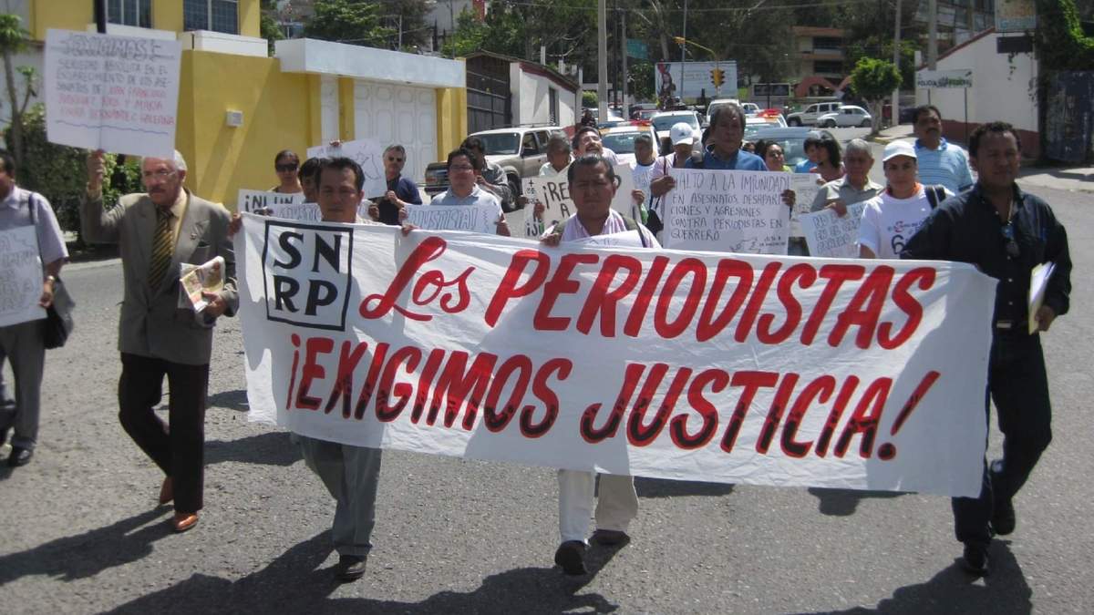 Protesta de periodistas