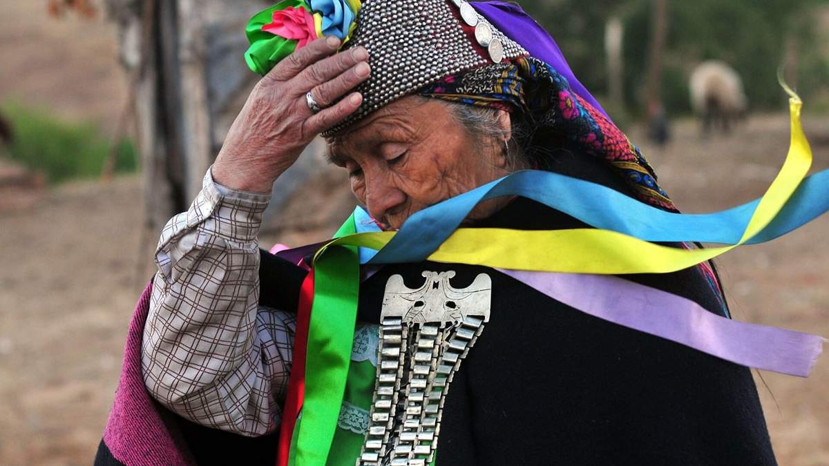 Movilización mapuche. Fuente: (Twitter)