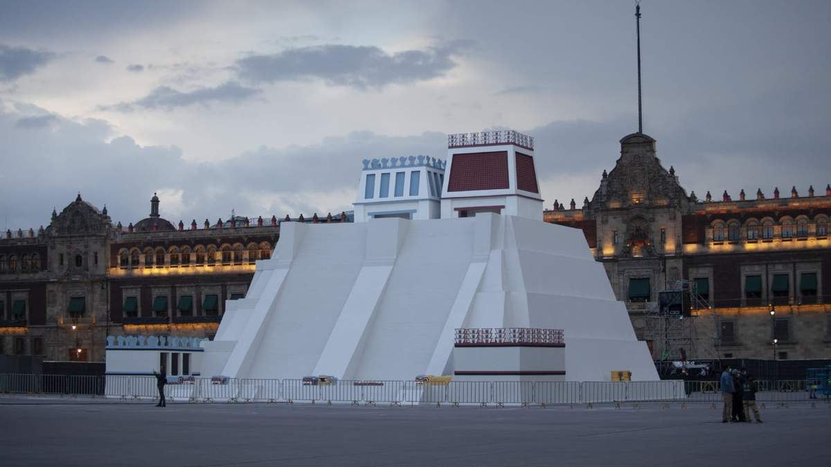 Maqueta del Templo Mayor en el Zócalo Capitalino