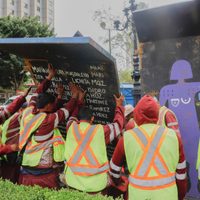 "Es un ataque directo": Antimonumenta sobre retiro de vallas en Glorieta de las Mujeres que Luchan