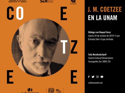 El escritor Nobel J.M. Coetzee se presentará en la UNAM