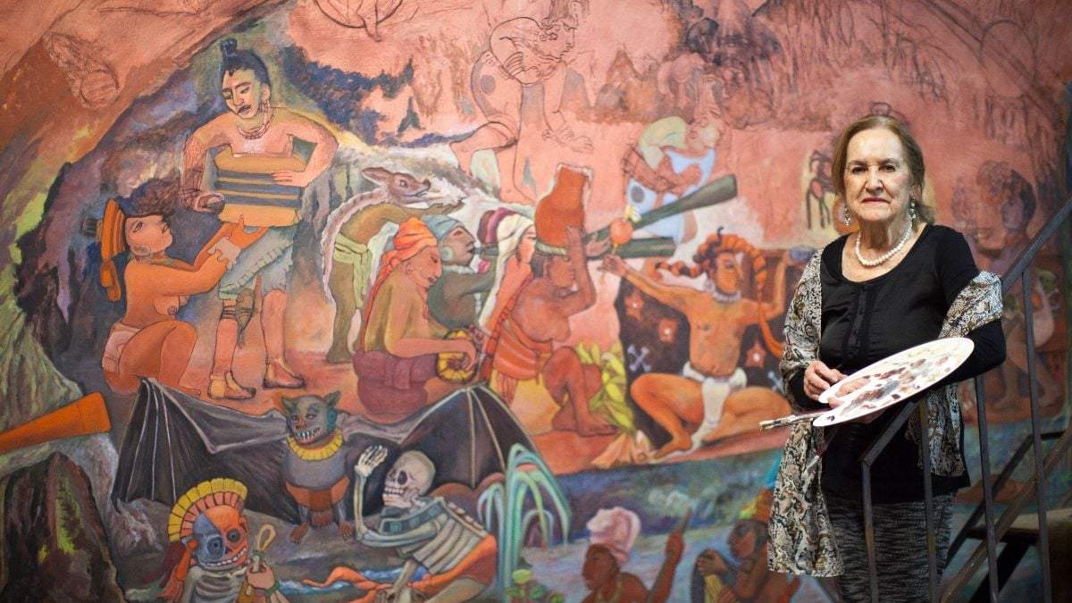 La muralista Rina Lazo
