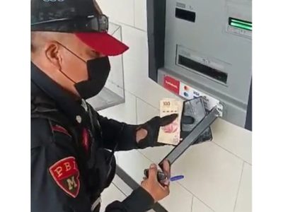 Desmantelan trampa en cajero automático y recuperan 900 pesos en Ecatepec