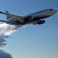 Un avión cisterna con capacidad de 15.000 litros de agua se sumó a la lucha contra el fuego en la Patagonia.