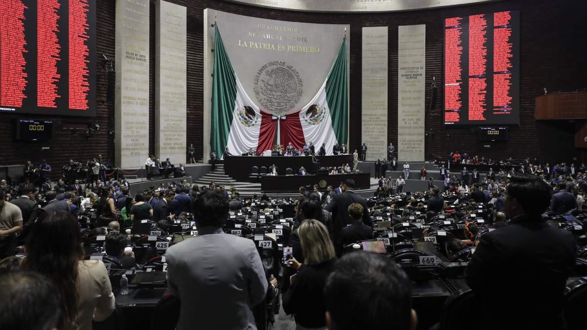 Pleno durante la instalación de la LXVI Legislatura en Cámara de Diputados.