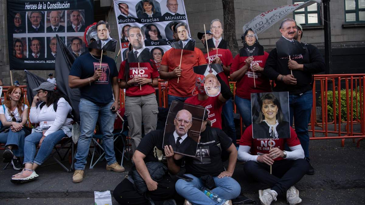 Manifestación contra la reforma judicial