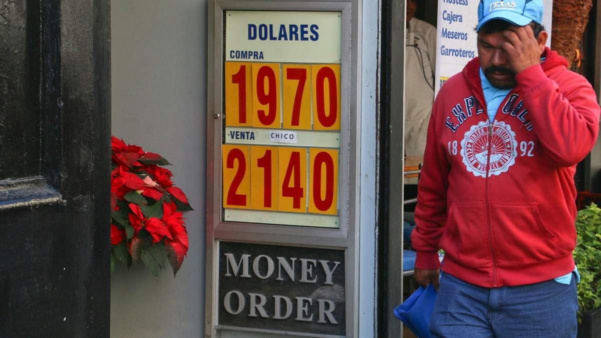 Precio del dólar en una casa de cambio