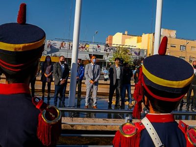 Malvinas: Omar Gutiérrez presidió el homenaje a los Caídos